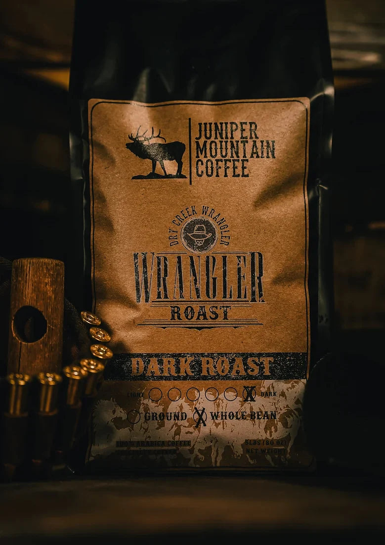 Juniper Mountain Coffee Wrangler Roast Dark Roast Bulk Bagged Coffee