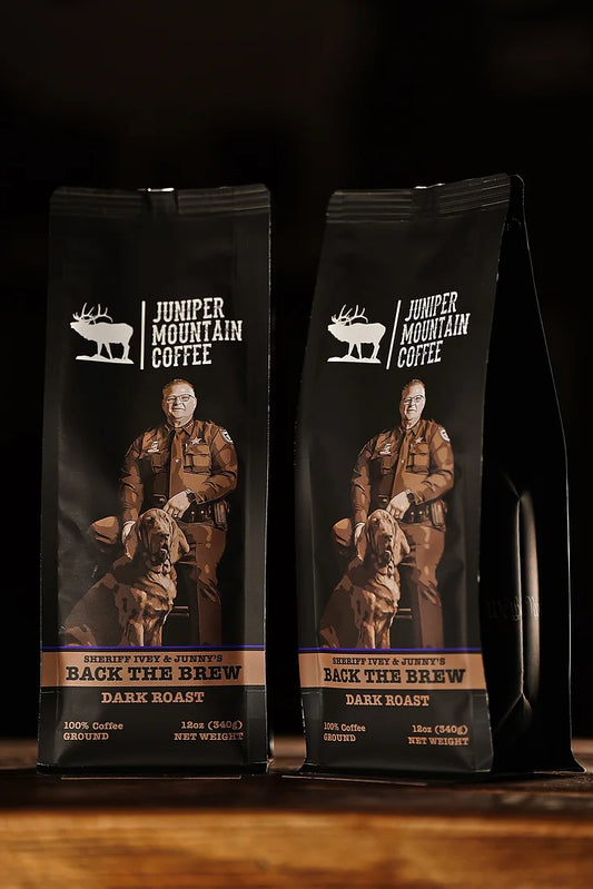 Juniper Mountain Coffee Back the Brew Dark Roast Ground Coffee