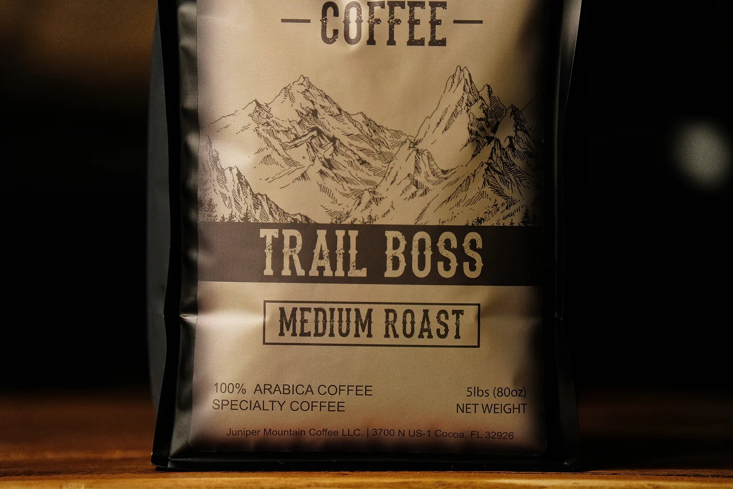 Juniper Mountain Coffee Trail Boss medium roast arabica coffee specialty bulk coffee