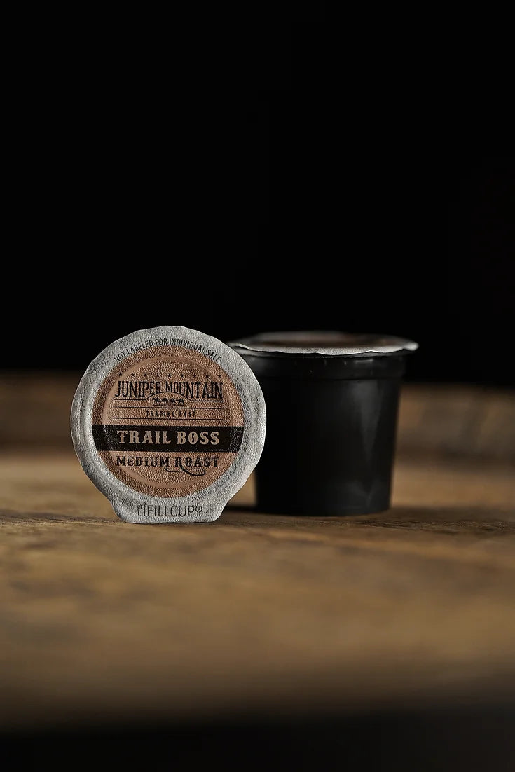 Juniper Mountain Coffee Trail Boss Coffee Pods Medium Roast