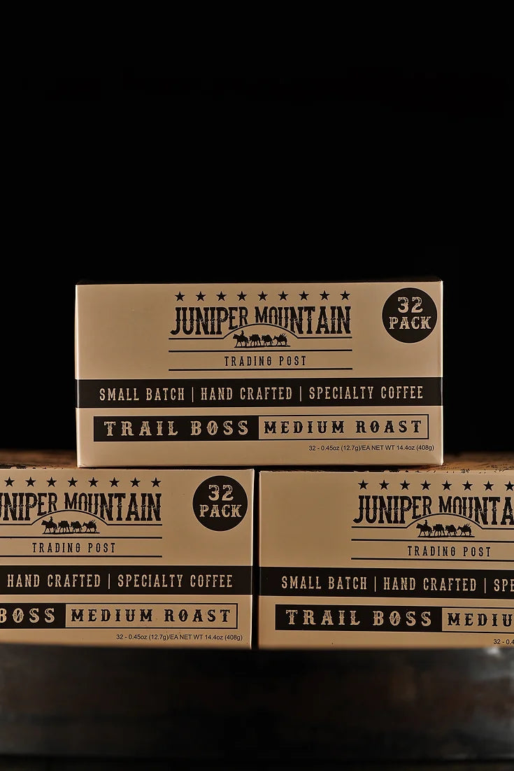 Juniper Mountain Coffee Trail Boss Coffee Pods Medium Roast